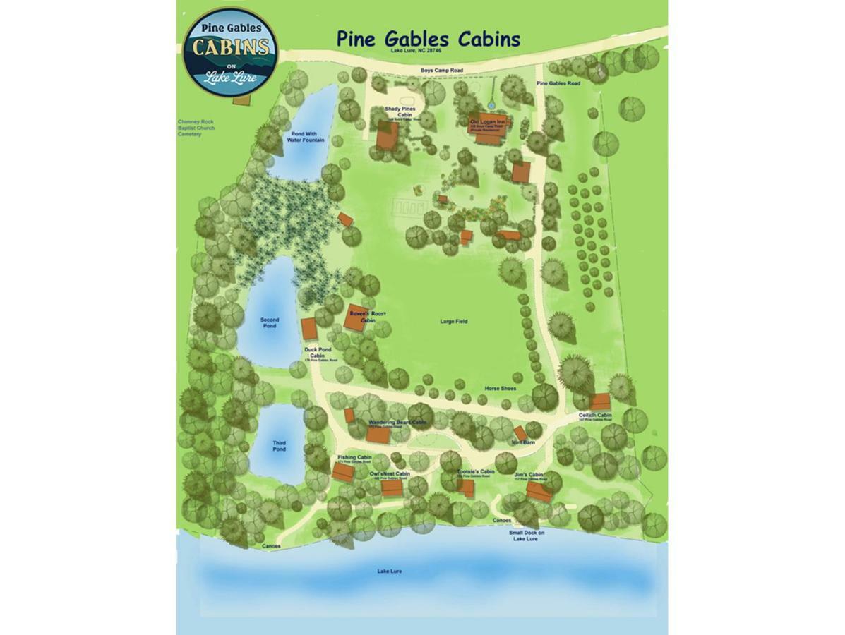 Pine Gables Cabins Villa Lake Lure Exterior foto